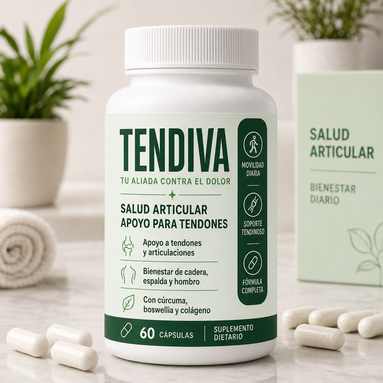 TENDIVA® — Soporte para tendones en menopausia
