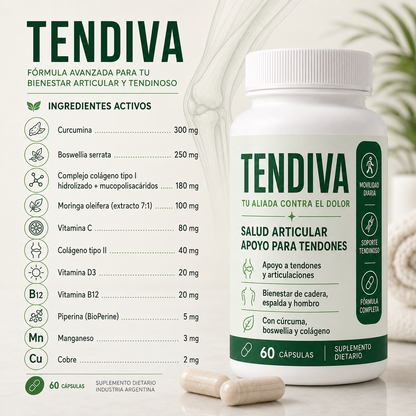 TENDIVA® — Soporte para tendones en menopausia