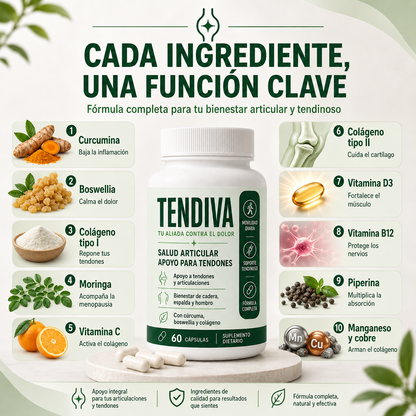 TENDIVA® — Soporte para tendones en menopausia